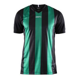 Craft Camiseta Manga Corta Progress Stripe 2XL Black / Team Green