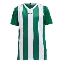 Craft Camiseta Manga Corta Progress Stripe 122-128 cm Team Green