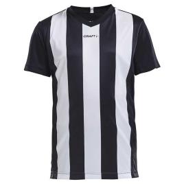 Craft Camiseta Manga Corta Progress Stripe 134-140 cm Black / White