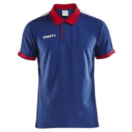 Craft Polo Manga Corta Pro Control 2XL Navy / Bright Red