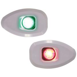 Lalizas Luzes De Bombordo E De Estibordo Micro Led 12 112.5º Montagem Embutida One Size White