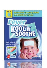 Folhas Frias do Gel de Kool'n SOOTHE febre infantil