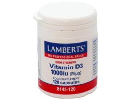 VITAMINA D3 1000 UI (25µg) 120 cápsulas