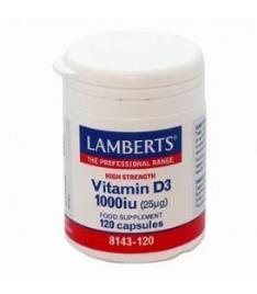 VITAMINA D3 1000 UI (25µg) 120 cápsulas