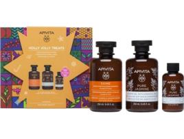 Shampoo Brilho  250ml + Gel Jasmim Puro 250ml + Leite Corporal 75ml