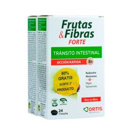 Pack Duplo  Frutas e Fibras Forte Trânsito Intestinal 24 Comprimidos