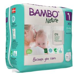 Saias Recém Nascido Bambo Nature 2-4Kg 28Uds