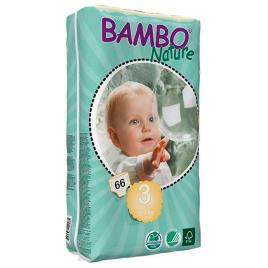 Saias Bambi Nature Midi 5-9Kg 66Uds