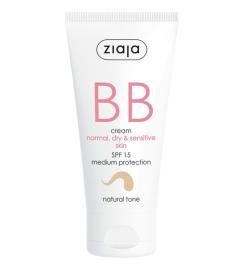 BB Creme Pele Normal, Seco e Sensível  FPS15 Tom Natural 50ml