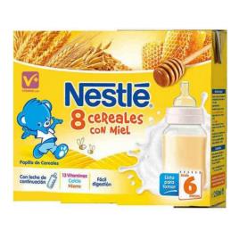 Papa  Leite e Cereais com Mel (2 x 250 ml)