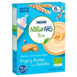 Trigo Orgânico Trigo, Flocos de Aveia Sabor Bolinho Naturnos Bio + 6m 240gr