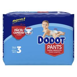 Fraldas Dodot Calças Tamanho 3 6-11Kg 36Uds