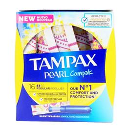 Tampões Regulares PEARL Tampax (16 uds) (16 uds) (18 uds)