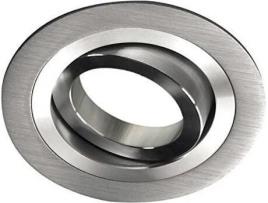Candeeiro de Teto Embutida WONDERLAMP Classic (Prateado - GU10 - 50 W - Alumínio - 2.5x9x8 cm)