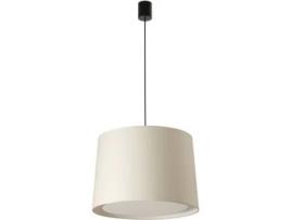 Candeeiro de Teto FARO BARCELONA Conga (Bege - E27 - Máx. 15W - Aço  - Tecido)