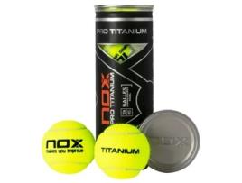 Bote 3 pelotas de pádel Nox Pro Titanium