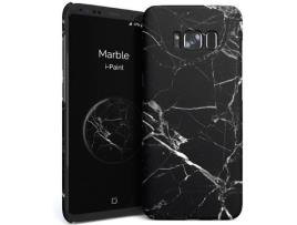 Capa Samsung Galaxy S8+ I-PAINT Marble Preto