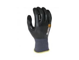 Guante de Trabajo Nylon/Nitrilo Negro Talla 6 Juba