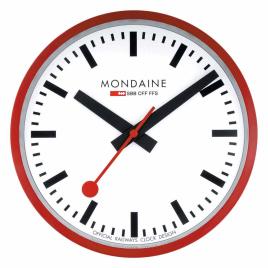 Mondaine Relógio M990 250 mm White / Red Frame