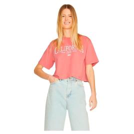 Jack & Jones Camiseta De Manga Curta Brook Relaxed Vint Sn L Tea Rose / Detail Bright White Print Cali 3