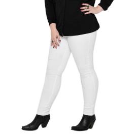 Only Jeans Cintura Alta Caraugusta Skinny 54 White