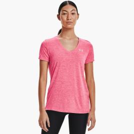 Under Armour Tech Twist - Rosa - T-shirt Ginásio Mulher