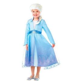 Fato de Frozen 2 Elsa com peruca na caixa 3-4 anos