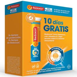 Redoxon Extra Defenses Vitamina D, Vitamina C e Zinco 30 + 15 Comprimidos Efervescentes de Laranja