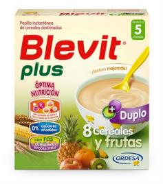 Plus Duplo 8 cereais e frutas 600g 5m