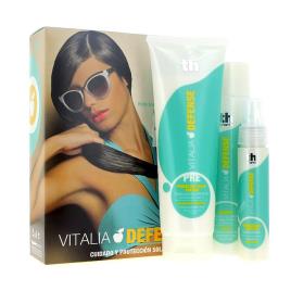 Pacote Solar capilar com Pharma Vitalia defesa 250ml Shampoo Creme 300ml Spray 60ml