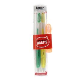 Escova macia da dupla Lacer Technic escova dental por viagens free