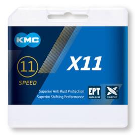 Kmc Corrente Mtb X11 Ept 118 Links Silver