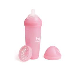 Biberão anti-cólica rosa Herobility 340ml