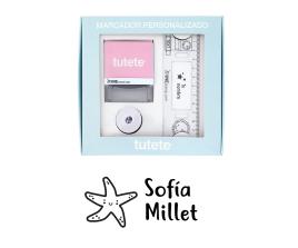 Selo Personalizado Estrela + Fita branca para roupa escura