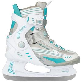 Nijdam Mulher Com Botas Macias De Hóquei No Gelo Semi EU 40 White / Anthracite / Emerald
