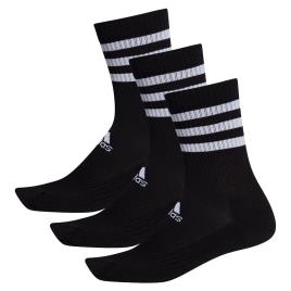 Adidas 3 Stripes Cushion Crew Stripes Cushion Crew Meias 3 Pares EU 22-24 Black / Black / Black
