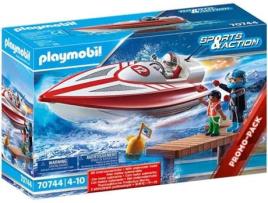 Playmobil Speedboat Racer 4-7 Years Multicolor