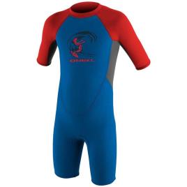 O´neill Wetsuits Voltar Zip Suit Junior Reactor Spring 2 Mm 4 Ocean / Graphite / Red