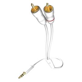 Inakustik Star Audio Cable 3.5 Mm Jack Plug-cinch 5.0 M One Size White