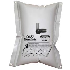 Nuova Rade Tanque De Água Flexível Rectangular 75 Liters Grey