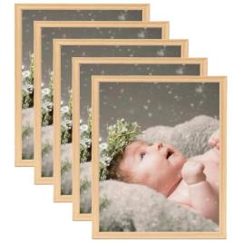 Molduras para Parede ou Mesa 5 pcs 28x35 cm Carvalho-claro