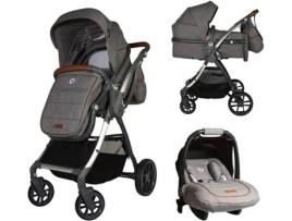 Carrinho de Bebé Trio COCORELLE Acero (Grupo 0+ - Cinzento)
