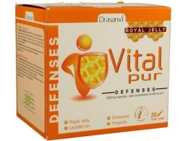 Vitalpur como defesas da royal geleia 1500mg 20 tubos de teste de 15ml