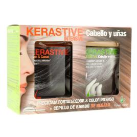 Kerastive Pack cor e cinza Melatina 60 cápsulas sol Kerastive cabelo e unhas 60 cápsulas Optimsm