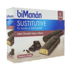 Arkopharma preto e branco barras de chocolate 8 unidades