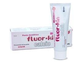 Fluor  Creme dental com cálcio e morango 75ml