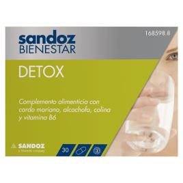 Detox do bem-estar Sandoz 30 cápsulas