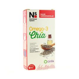 Omega 3 e Chia NS Cinfa 60 cápsulas