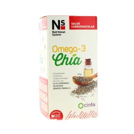 Omega 3 e Chia NS Cinfa 120 cápsulas