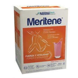 Meritene Força e Vitalidade Morango Bebida Solúvel em Pó 15unid.